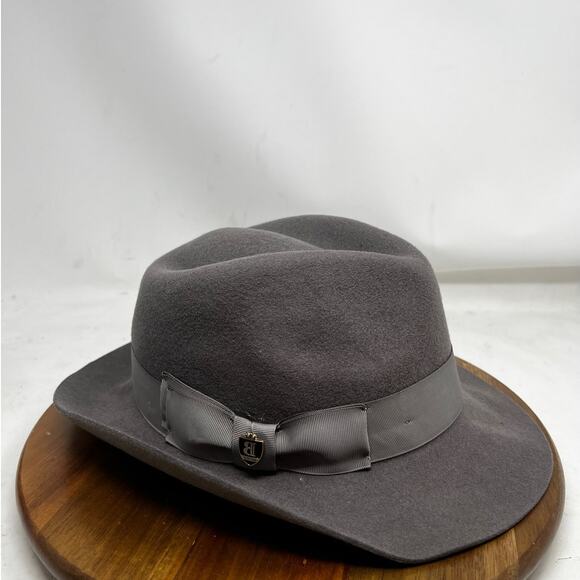 Bruno Capelo Hat Mens Gray Fabio Wool Fedora‎ Size Small - Picture 1 of 9